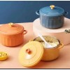 Миска для лапши с крышкой и двумя ручками