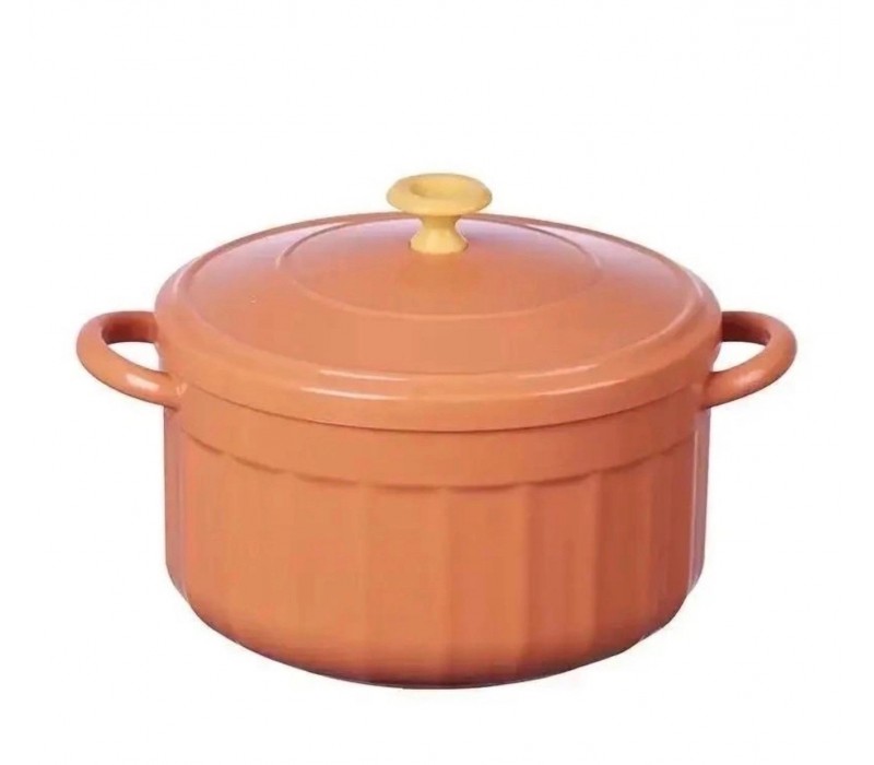 Миска для лапши с крышкой и двумя ручками
