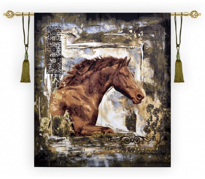 Гобеленовое панно "Лошадь" (150х135)
