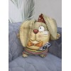 Гобеленовая подушка-игрушка  "Зайчик с карманом" (40х50)