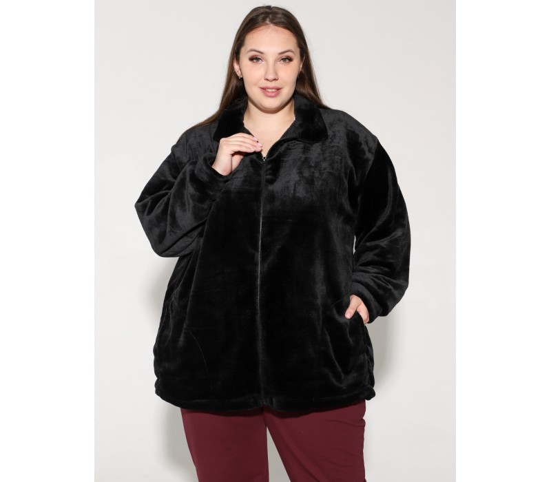 Куртка из экстрасофта черная 