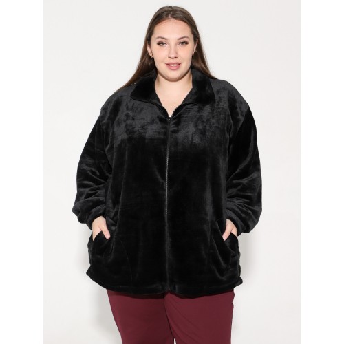 Куртка из экстрасофта черная