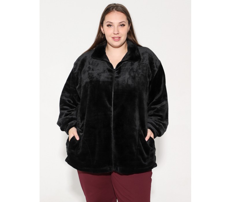 Куртка из экстрасофта черная 