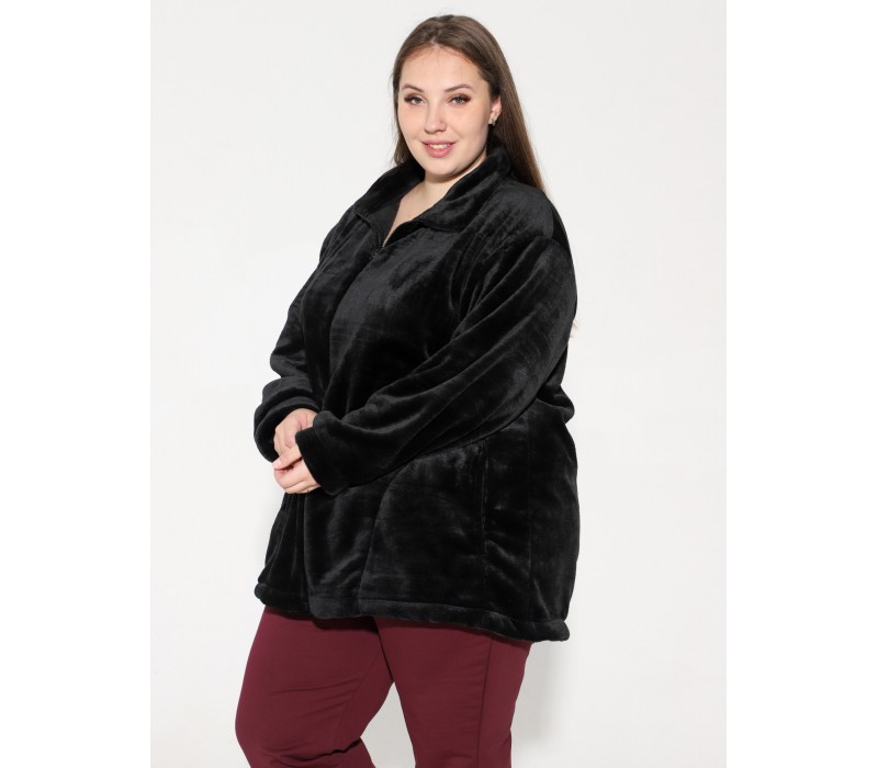 Куртка из экстрасофта черная 