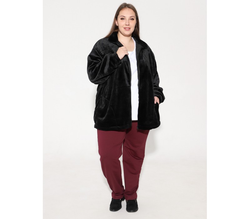 Куртка из экстрасофта черная 