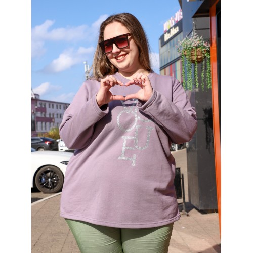 Свитшот "Слайд" лиловый Свитшот "Слайд" лиловый