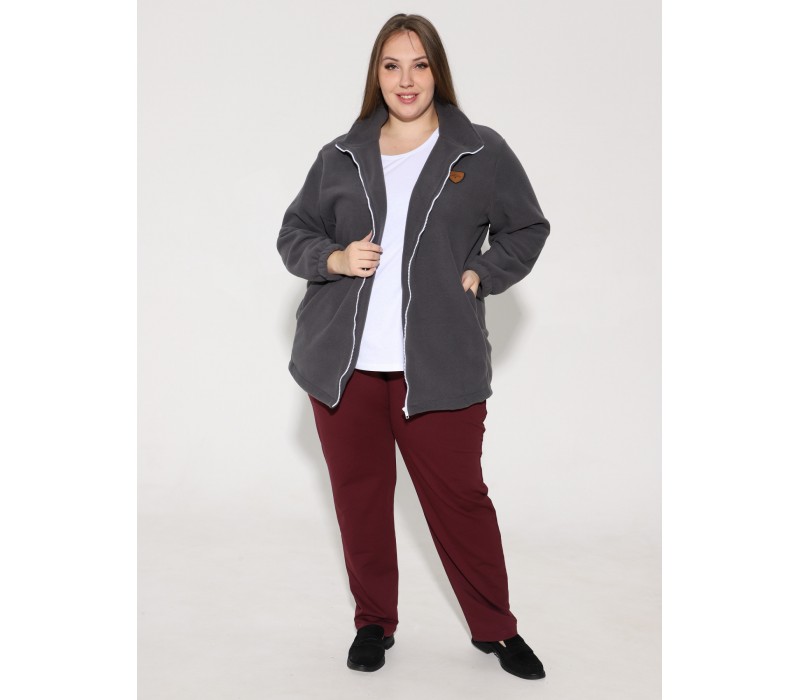 Куртка флисовая графит 