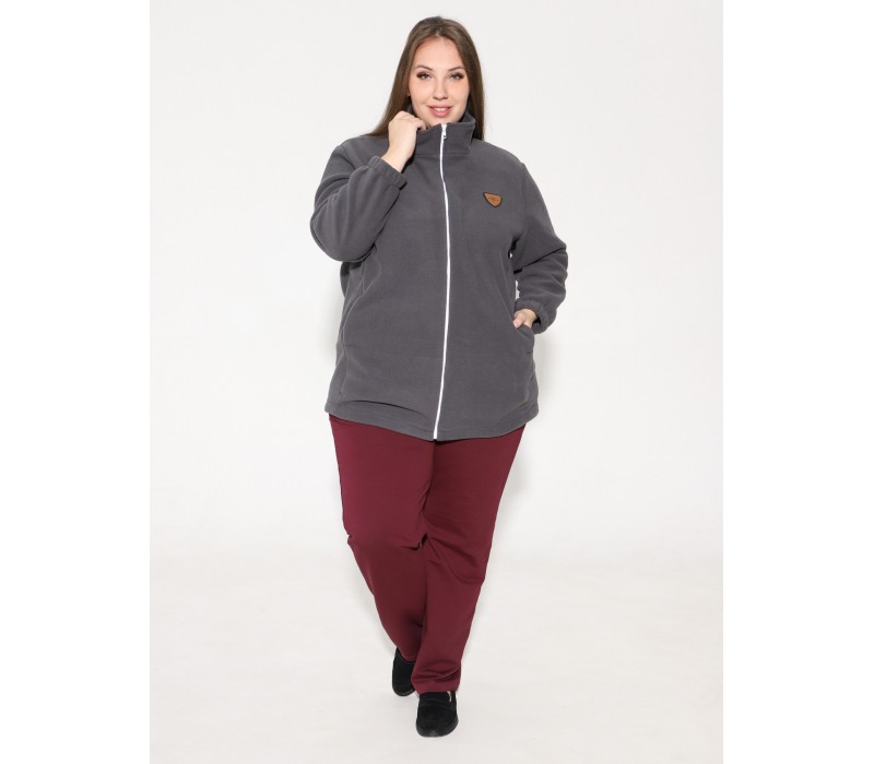 Куртка флисовая графит 