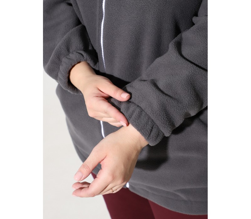 Куртка флисовая графит 