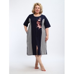 Халат "Дженни"  темно-синий