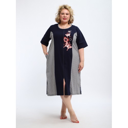 Халат "Дженни"  темно-синий