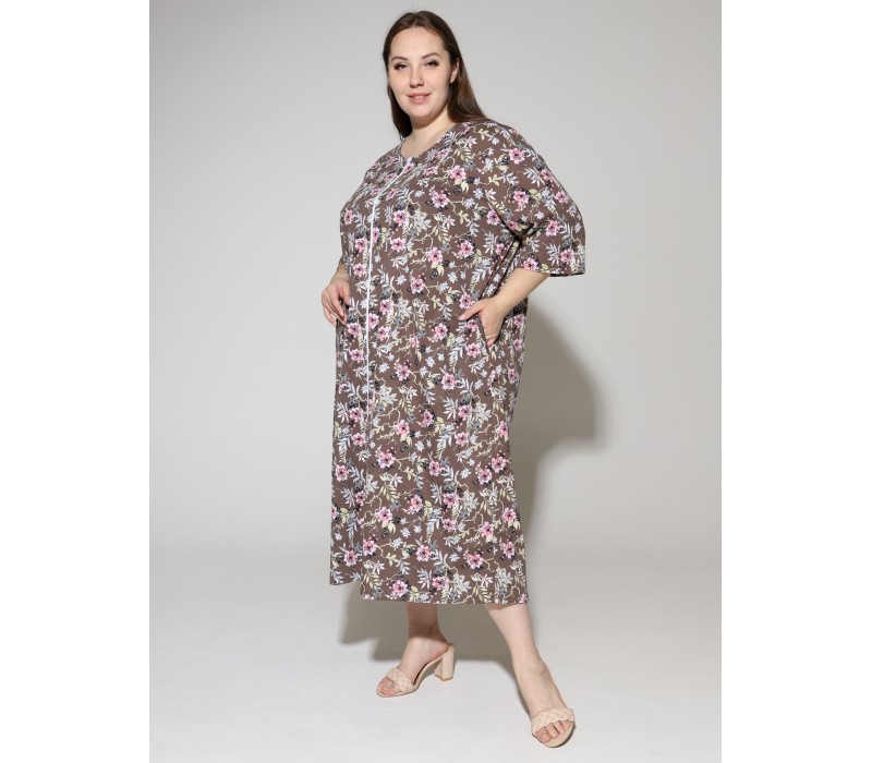 Халат Зима коричневый 