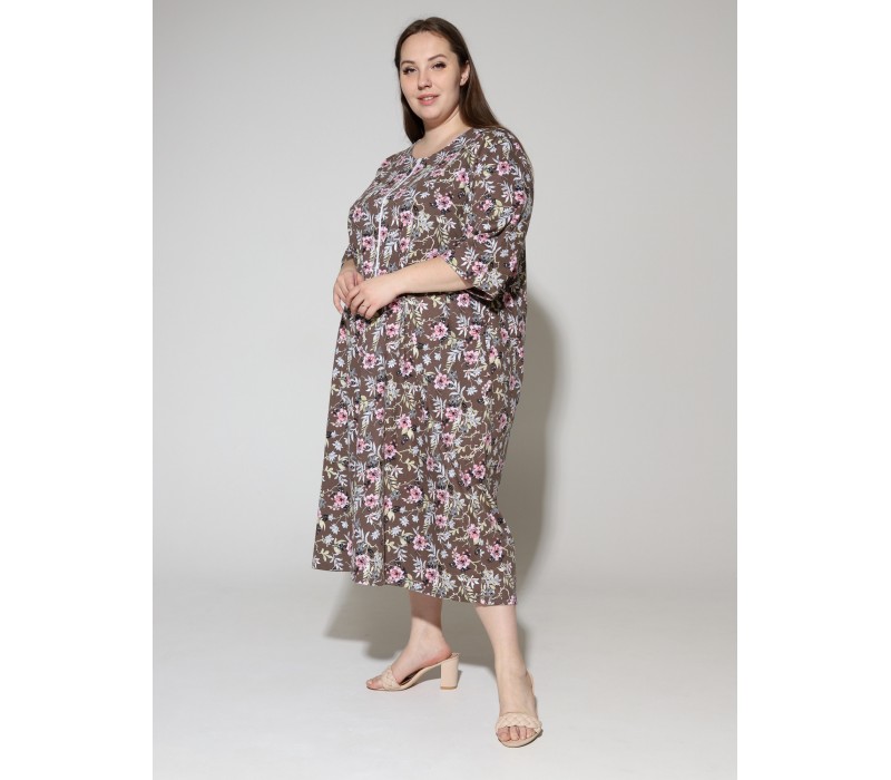 Халат Зима коричневый 