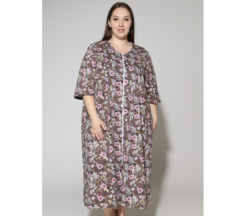 Халат Зима коричневый 