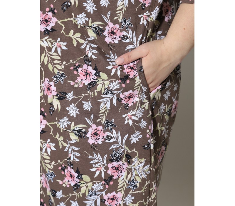 Халат Зима коричневый 