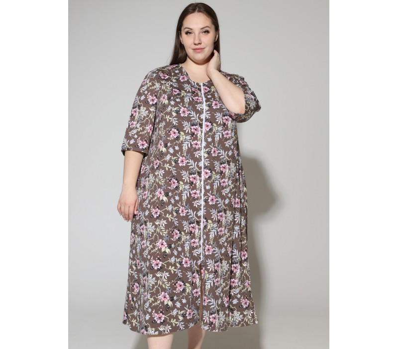 Халат Зима коричневый 