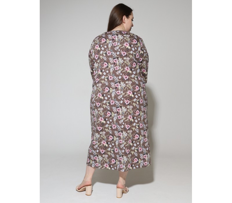 Халат Зима коричневый 