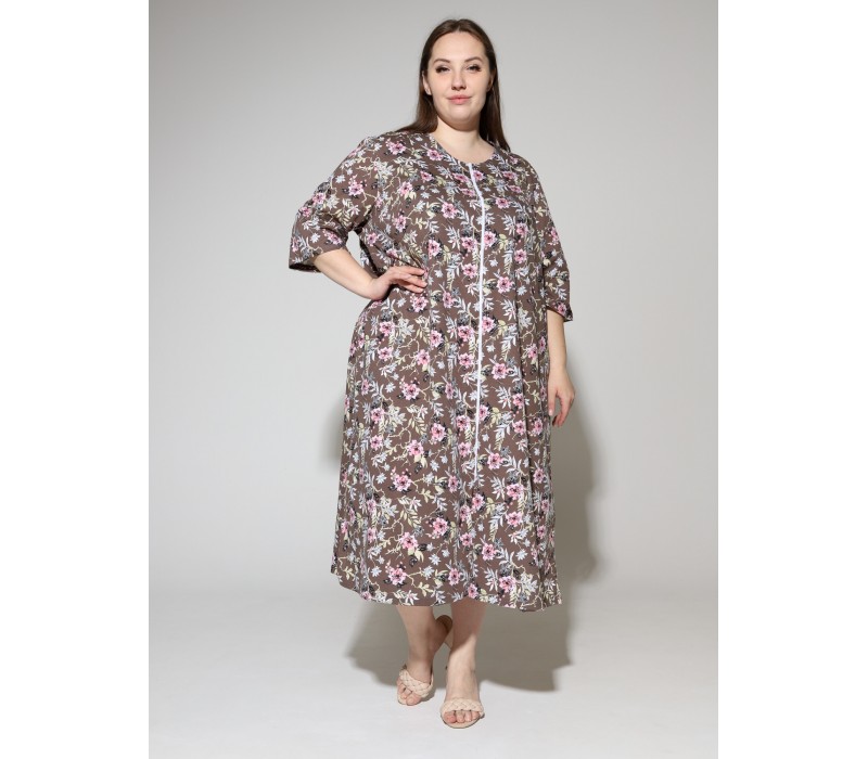 Халат Зима коричневый 