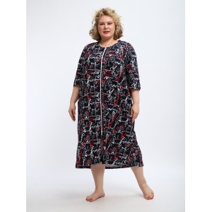 Халат "Зима" черный