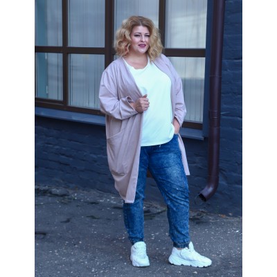 Кардиган "Любовь" пудра