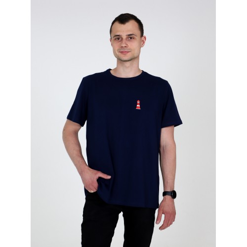 Футболка "Маяк" темно синий