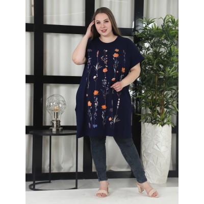 Туника "Вереск" темно синий