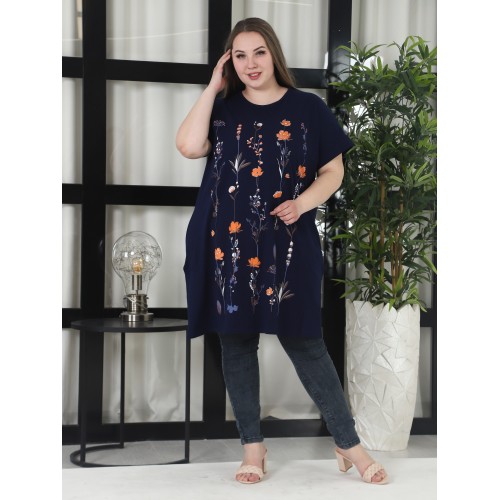 Туника "Вереск" темно синий