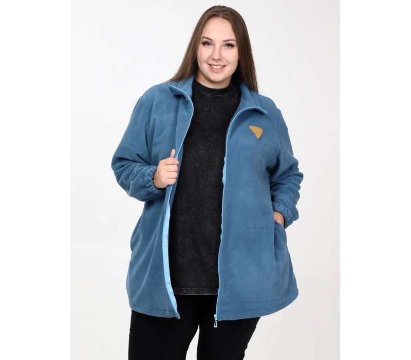 Куртка флисовая темно-голубой 