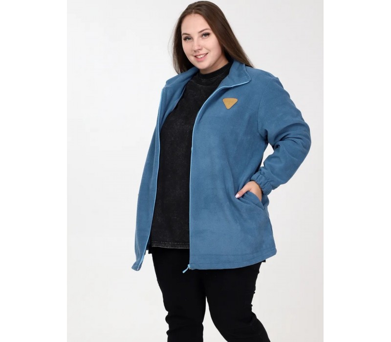 Куртка флисовая темно-голубой 