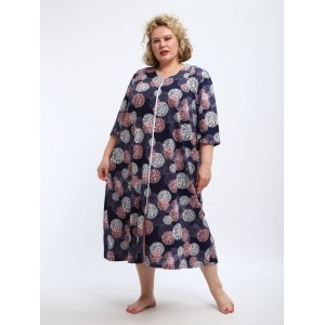 Халат "Зима"  темно-синий
