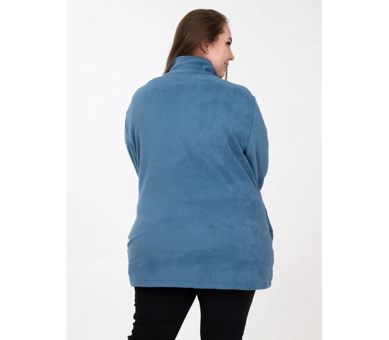 Куртка флисовая темно-голубой 