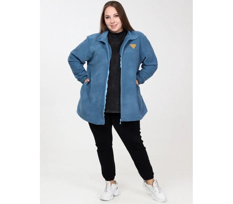 Куртка флисовая темно-голубой 
