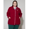 Куртка флис темно-красная 