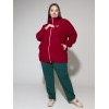 Куртка флис темно-красная 