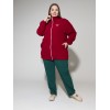 Куртка флис темно-красная 
