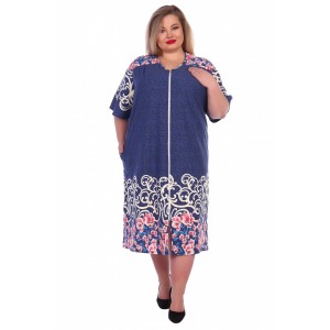 Халат "Купон" 4 синий