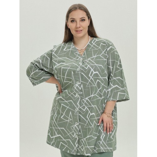 Рубашка Виктория зеленая
