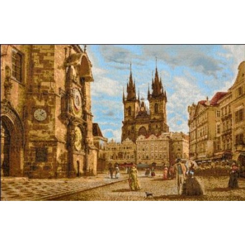Гобеленовое Панно "Прага. Староместская площадь" (50х72)