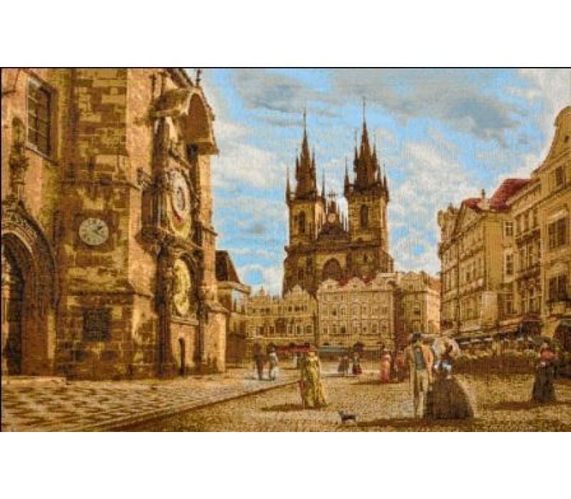 Гобеленовое Панно "Прага. Староместская площадь" (55х35)
