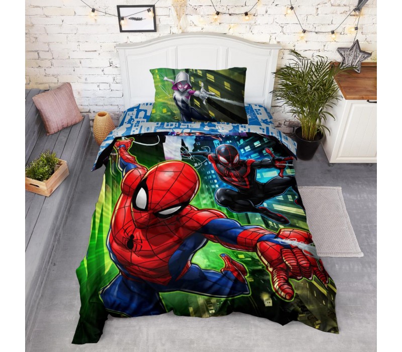Детское постельное белье "Человек Паук панно Spiders", поплин