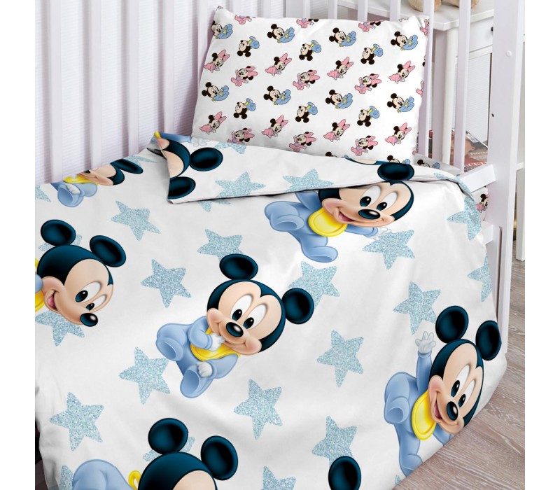 Детское постельное белье Disney Baby Мики Маус, поплин Детский, наволочка 40х60 см